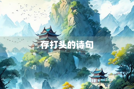 存打头的诗句