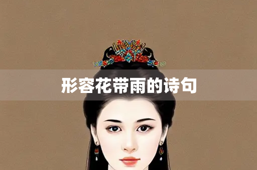 形容花带雨的诗句