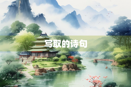 写取的诗句