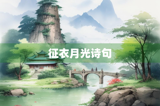 征衣月光诗句