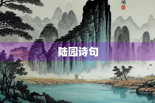 陆园诗句