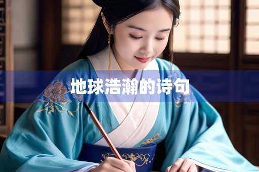 地球浩瀚的诗句