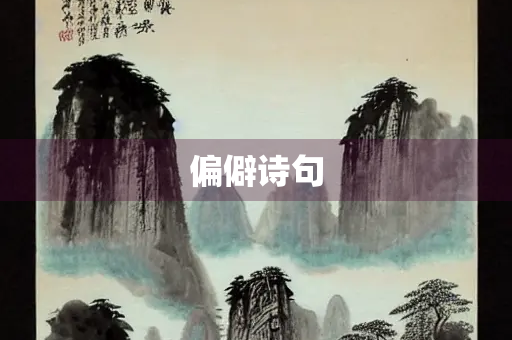 偏僻诗句 偏僻诗句