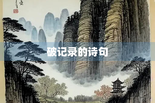 破记录的诗句