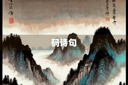 码诗句