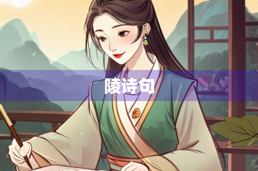 陵诗句
