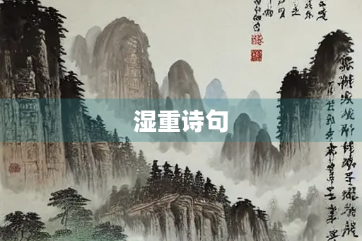 湿重诗句