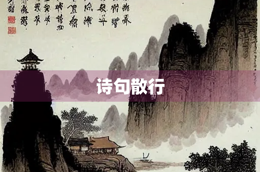 诗句散行 诗句散行