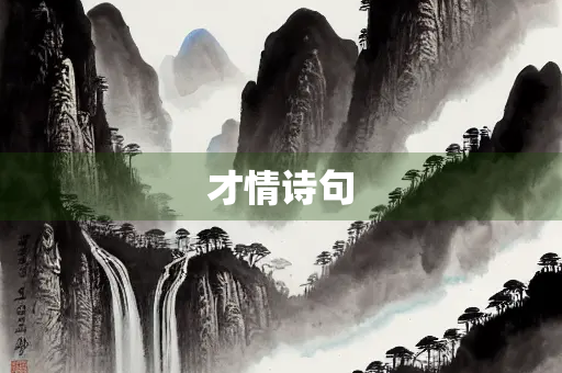 才情诗句