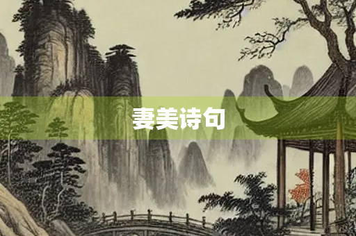 妻美诗句