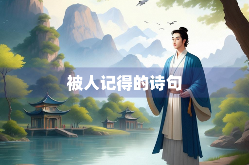 被人记得的诗句 被人记得的诗句