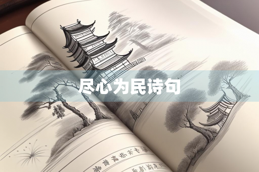 尽心为民诗句 尽心为民诗句