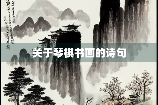 关于琴棋书画的诗句