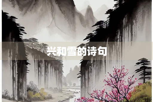 兴和雪的诗句