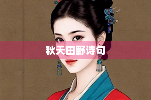 秋天田野诗句 秋天田野诗句
