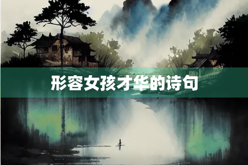 形容女孩才华的诗句
