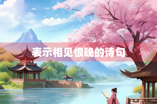 表示相见恨晚的诗句