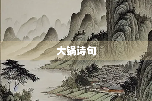 大锅诗句