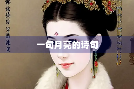 一句月亮的诗句