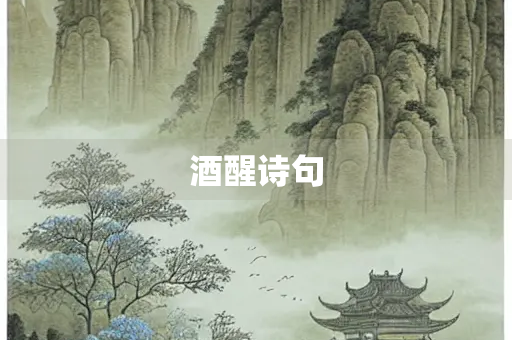 酒醒诗句