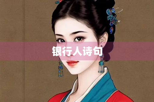 银行人诗句