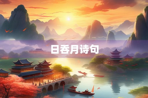 日吞月诗句