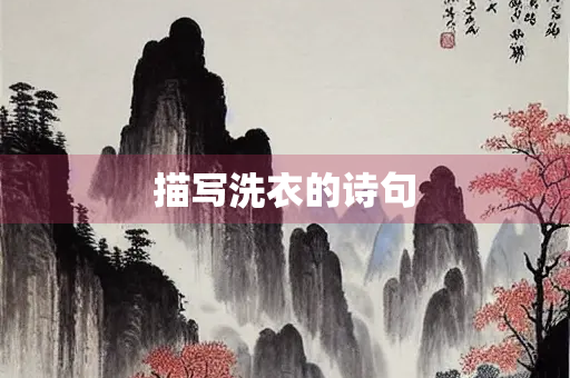 描写洗衣的诗句