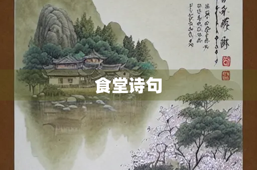 食堂诗句