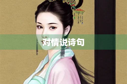 对情说诗句