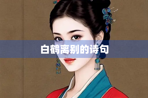 白鹤离别的诗句