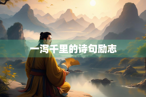 一泻千里的诗句励志 一泻千里的诗句励志