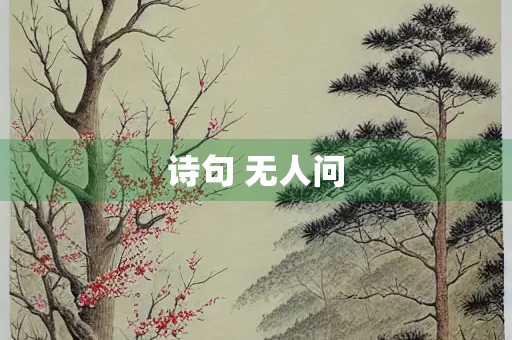 诗句 无人问