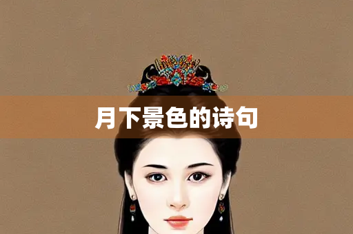 月下景色的诗句