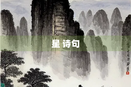 星 诗句
