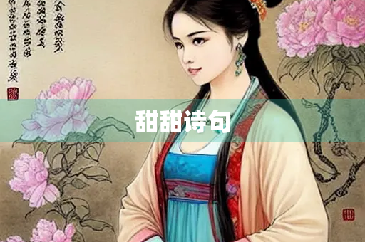 甜甜诗句