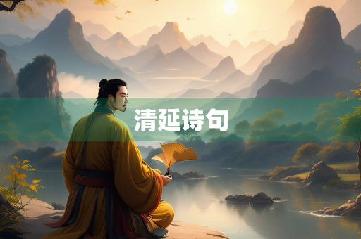 清延诗句 清延诗句