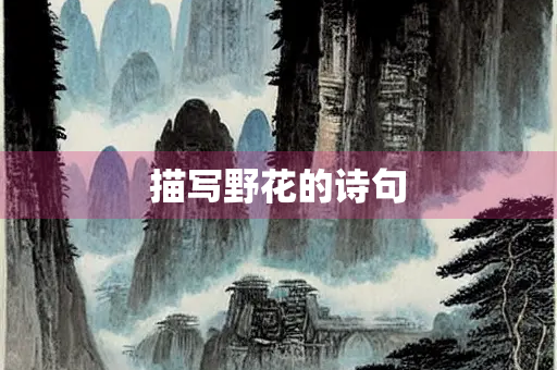 描写野花的诗句 描写野花的诗句