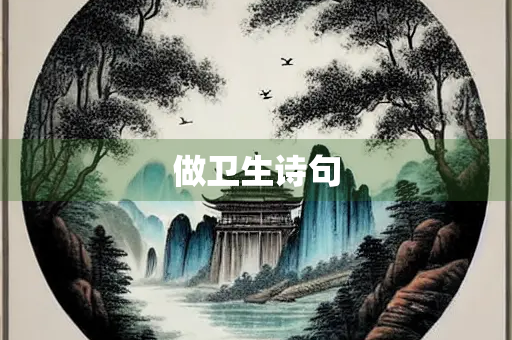 做卫生诗句 做卫生诗句