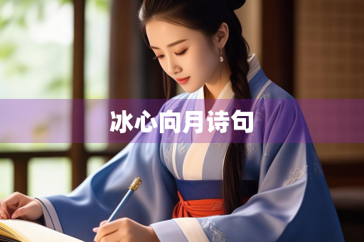 冰心向月诗句