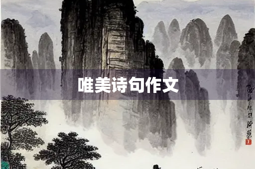 唯美诗句作文