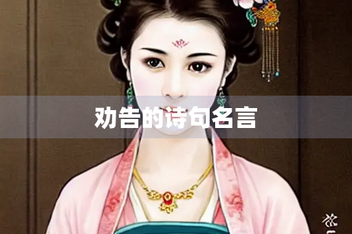 劝告的诗句名言 劝告的诗句名言