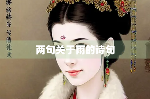 两句关于雨的诗句 两句关于雨的诗句