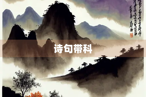诗句带科