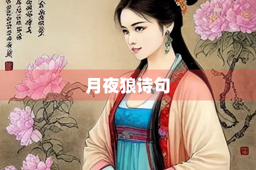 月夜狼诗句
