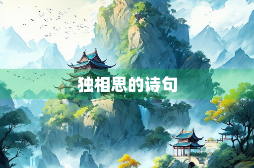 独相思的诗句