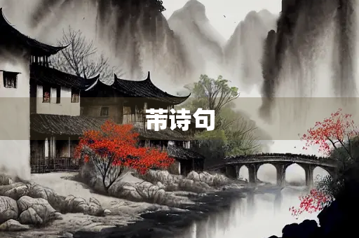 芾诗句