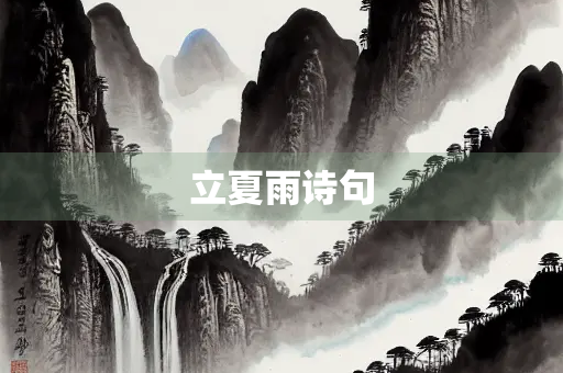 立夏雨诗句