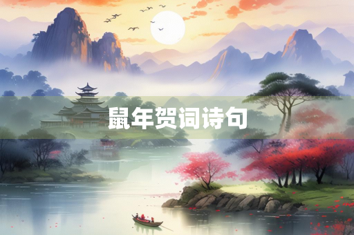鼠年贺词诗句