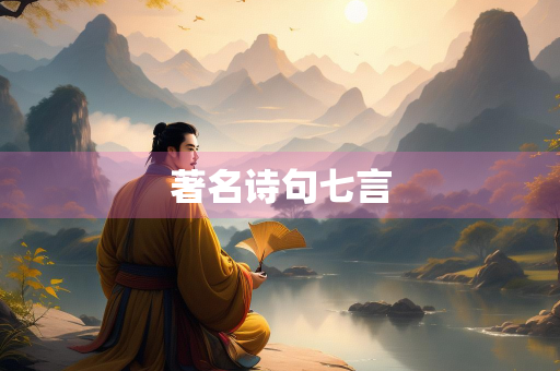 著名诗句七言