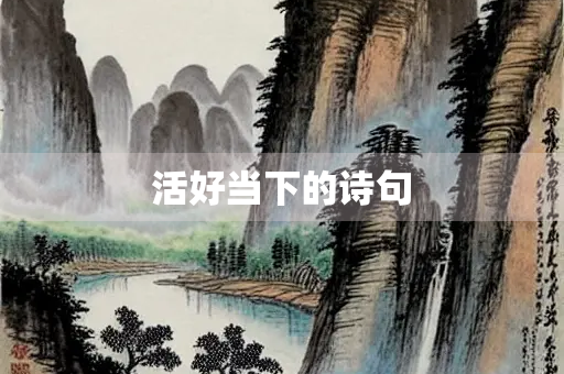 活好当下的诗句